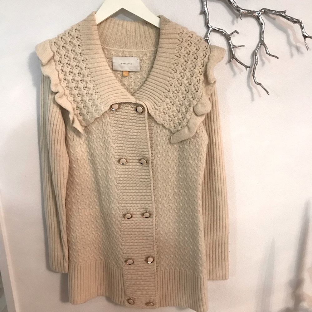 Leifsdottir 100% Wool Knit Coat